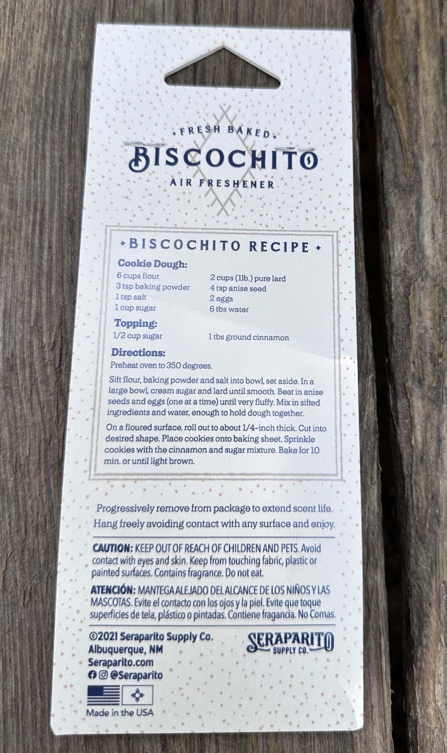 Biscochito Air Freshener