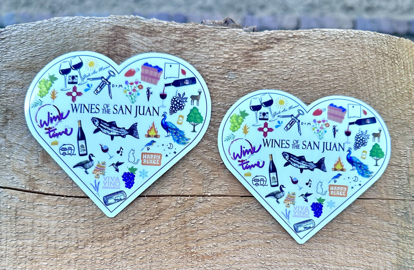 Wines of the San Juan Heart Sticker