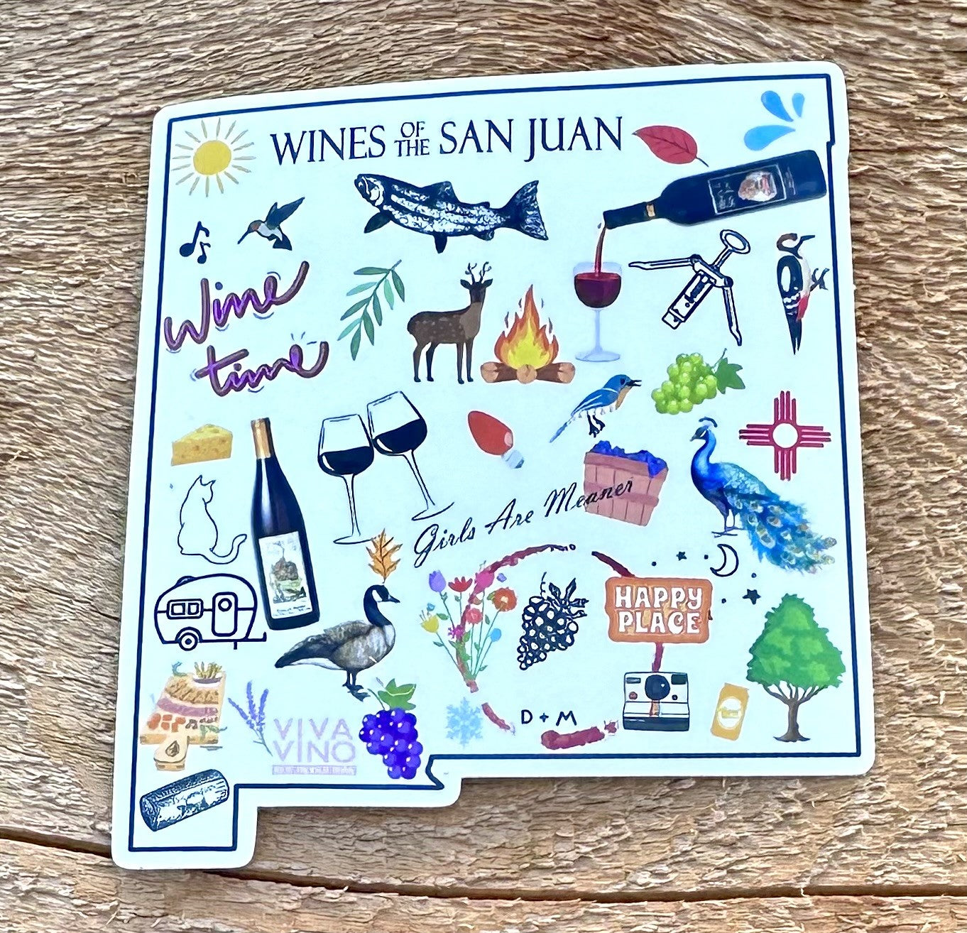 Wines of the San Juan New Mexico Sticker