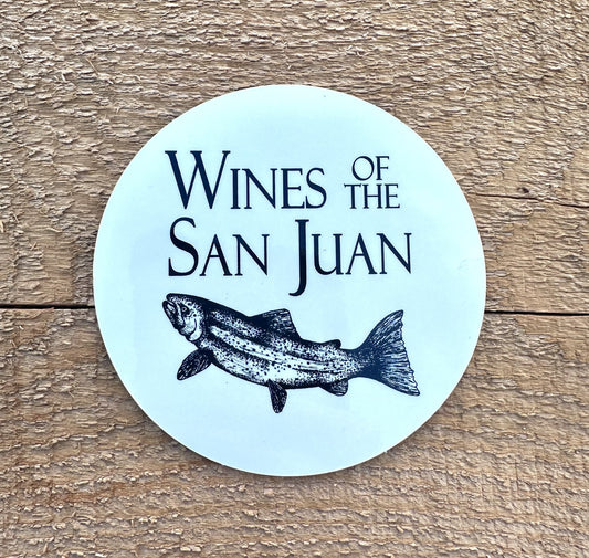 Wines of the San Juan Round Logo Sticker